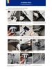 Large Countertop Vegetable Washing Sink - Brushed Handmade Thickened 304 Stainless Steel Single Bowl Undermount Basin
