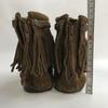 Minnetonka Fransen Kurzstiefel Braun Wildleder Größe 8.5 (25.5cm)(GEBRAUCHT)