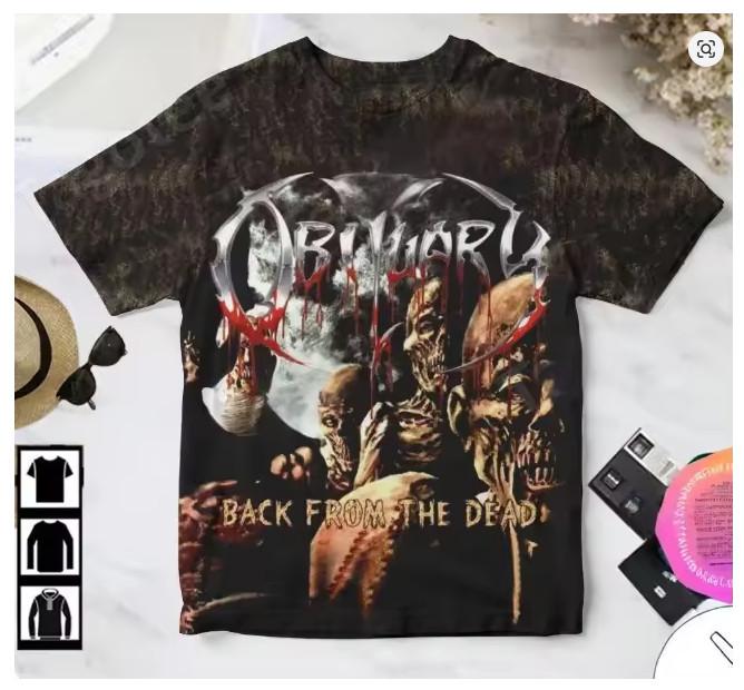 Obituary Heavy Death Metal Music Tee Full Size Adults VA540 L