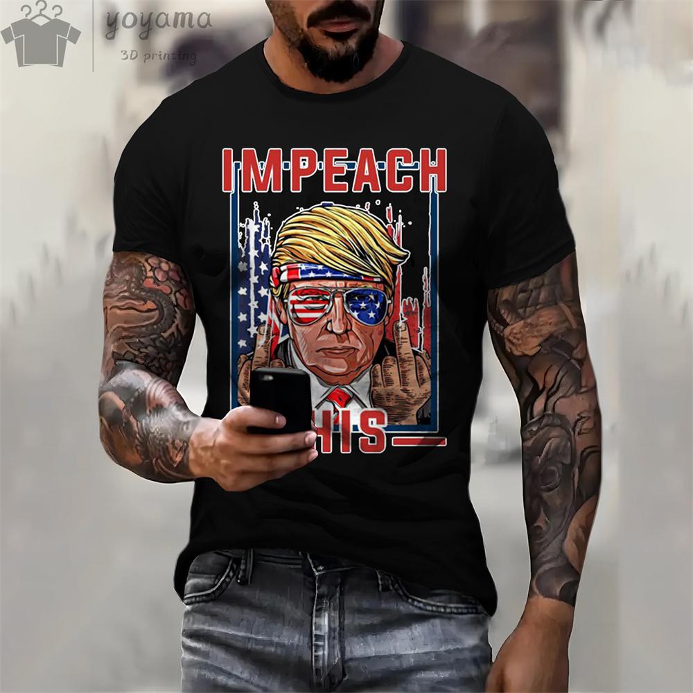 Trump Supporter Print Clothes Unisex Designer Unisex's T-shirts Unisex's Summer Clothes Unisex T Shirts Short Sleeve Trump Graphic T Shirts