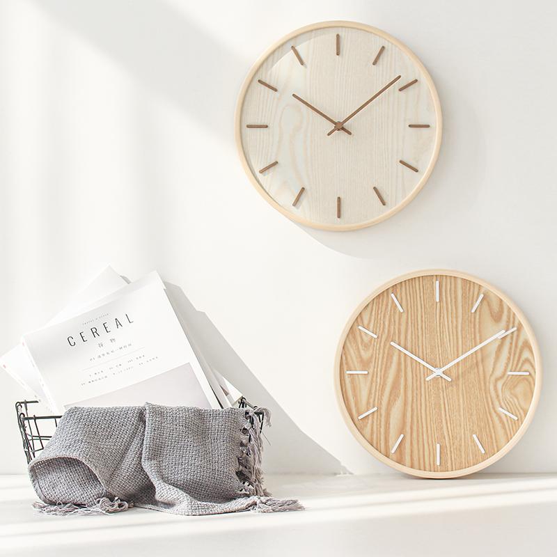 Silent Fashion Wall Clock Aesthetic Interior Creative European Interior Clock Wall Living Room Design Horloge Murale Decor