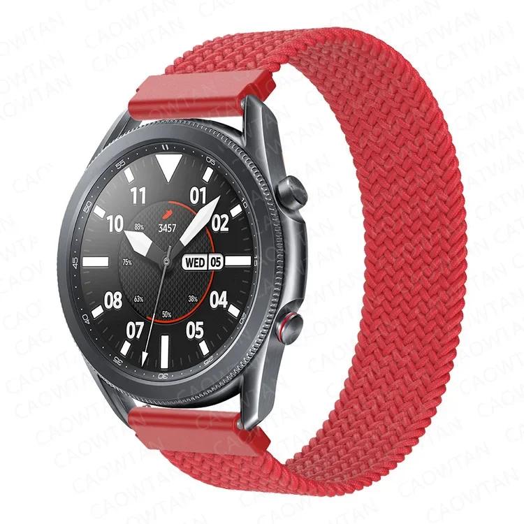 Braided Solo Loop For Samsung Galaxy Watch 4/5/6/44mm 40mm/classic Strap 46 42mm/active 2/Gear S3 22mm 20mm Bracelet Watch Band