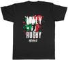 Personalised Italy Rugby TShirt Unisexs Supporters 6 Nations Union Unisex Tee