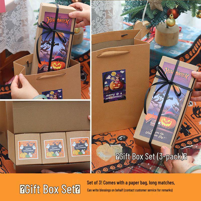 Halloween Ghost Pumpkin Scented Candle Ornament for Festive Atmosphere