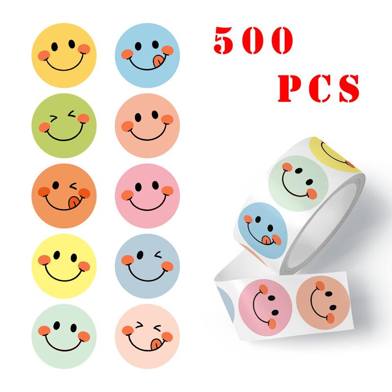 

500pcs Colorful Round Stickers Macaron Colors Self-Adhesive Labels Scrapbooking Planners Envelopes Gift Wrapping Craft Supplies