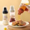 5 Hole Sauce Bottle 350ml Condiment Squeeze Bottles with nozzle Ketchup Mustard Hot Sauces Honey Olive Oil Dispenser