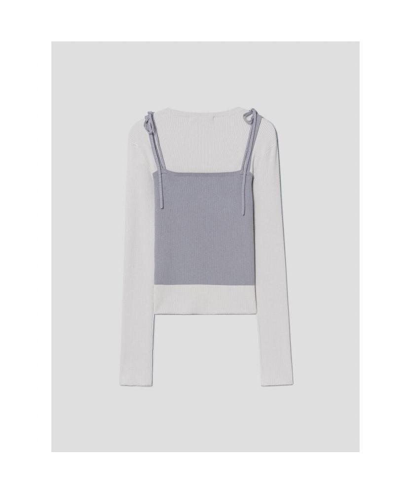8seconds 2-In-1 Pullover Light Gray