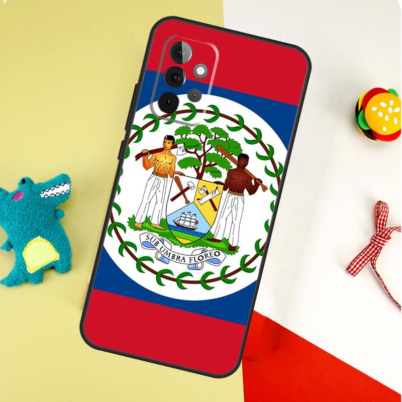 Belizean Flag For Samsung Galaxy A54 A34 A14 A55 A35 A15 A53 A33 A13 A05 A06 A16 A22 A32 A52 Phone Case