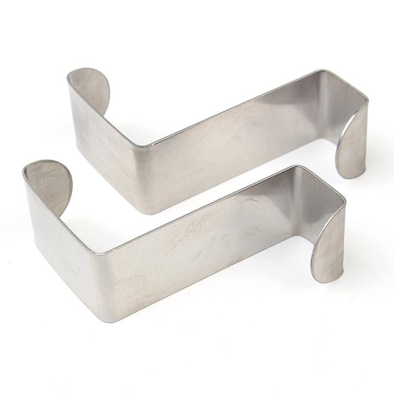 Stainless Steel Over Door Hooks Heavy Duty Metal Door Hangers for Hanging Clothes Towels Bags and Accessories Set of 2