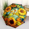 1pc Sunflower Design Automatic Open/Close Umbrella - Portable Collapsible Umbrella with 8-Rib Stability, Fashion Lovers yy251017109
