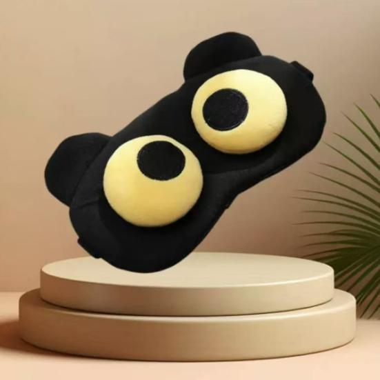 Cute Eye Mask for Sleep Soft Comfortable Sleep Mask Relieve Stress Fatigue Adjustable Straps Eye Shield for Travel Home Use