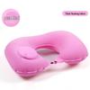 Inflatable U-Shaped Neck Pillow for Portable Travel – Ideal for Car and Airplane Comfort and Neck Support.