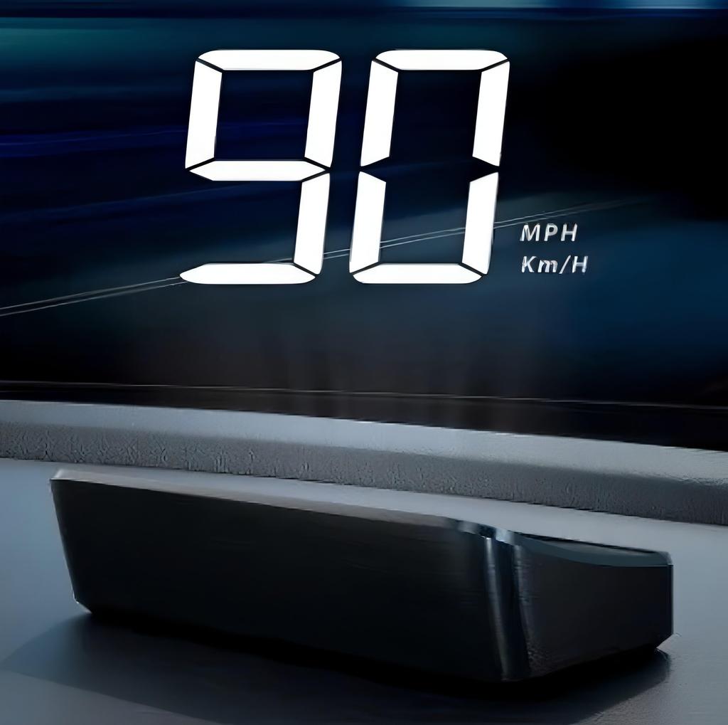 bubulu HUD Head-Up Display GPS Speedometer Projection Type USB Powered Universal for Cars, Trucks, and Buses
