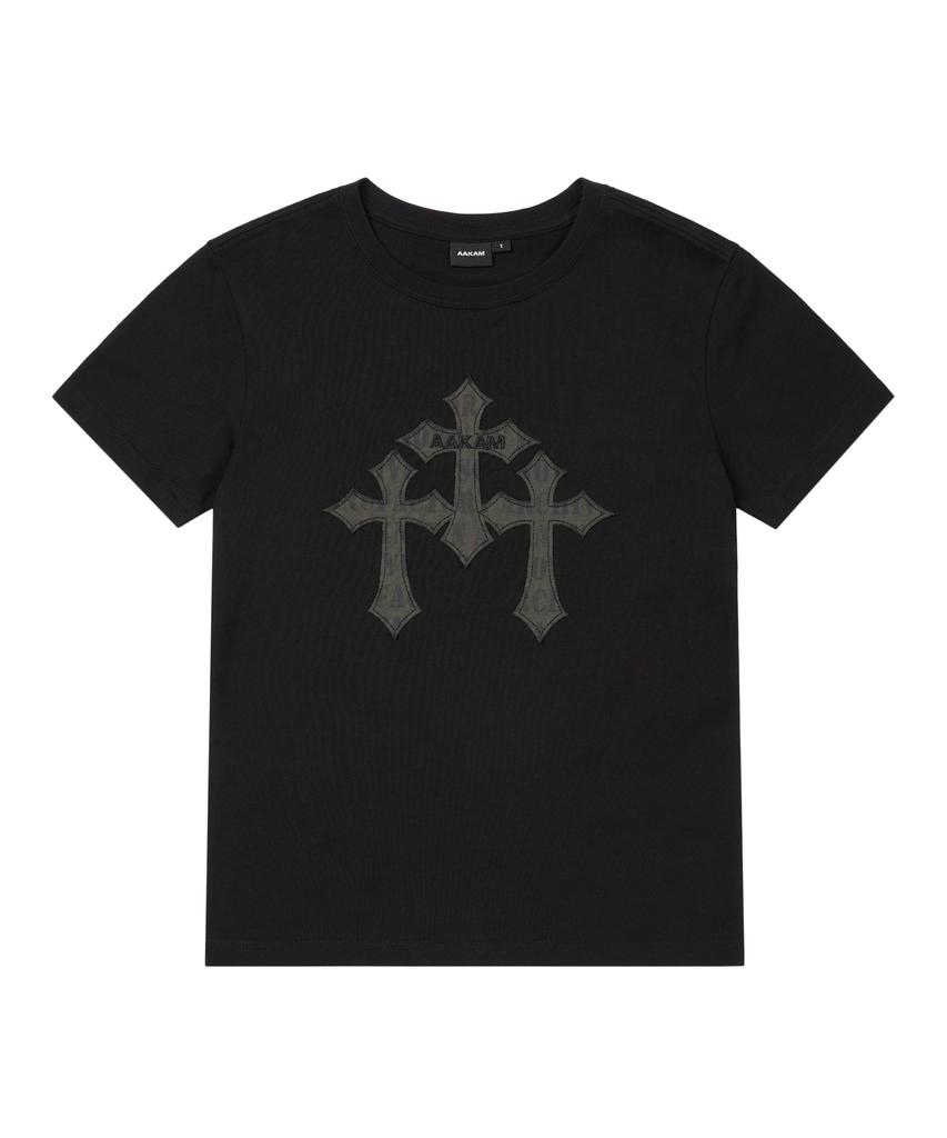 AAKAM Trinity Cross Half Top (Black)