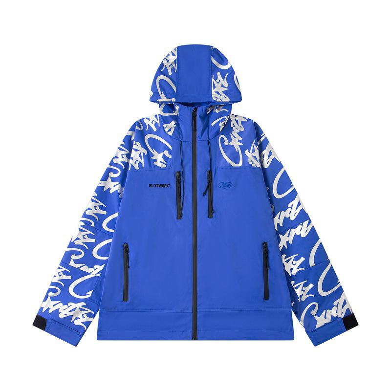 Set Giacca Antivento Riflettente Corteiz Alcatraz & Pantaloni Lunghi Casual