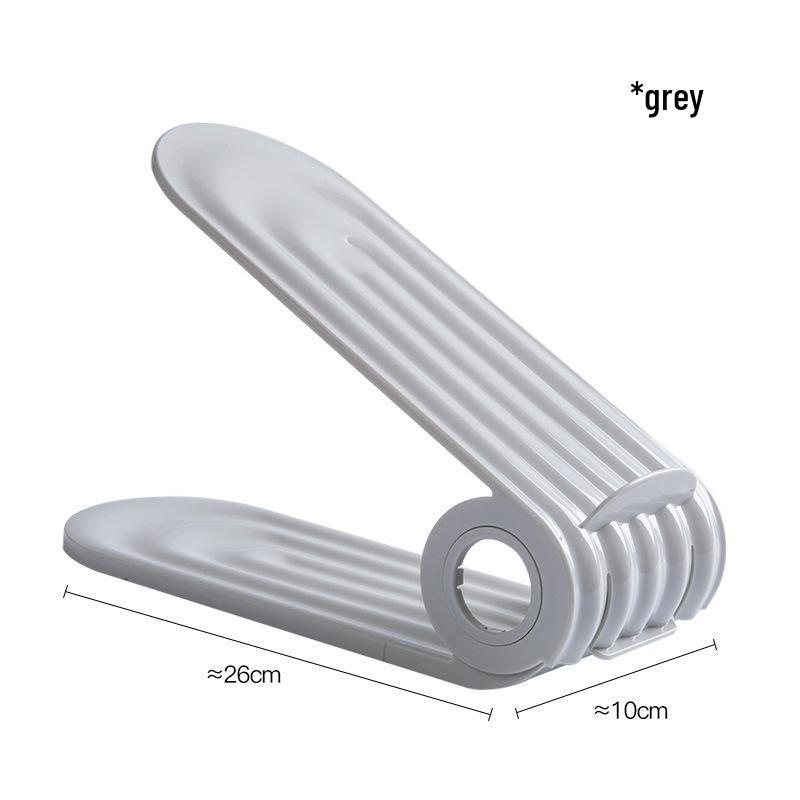 Регулируемая двухъярусная обувница, экономящая место, с пылезащитным шкафчиком 26*10 cm