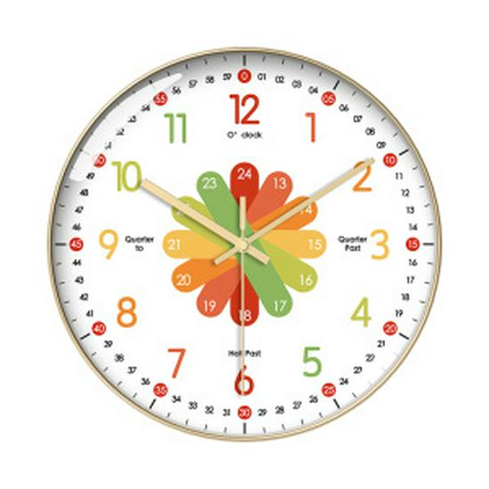 Children's Silent Cartoon Wall Clock for Early Education and Kindergarten Classrooms