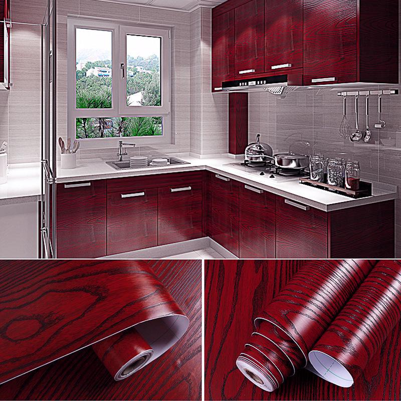 

Водостойкие самоклеящиеся обои с текстурой дерева для мебели и дверей