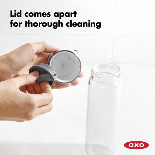 OXO Easy-Pour, Drip-Free Oil & Vinegar Dispenser Set, Tilt-Adjustable, Clear