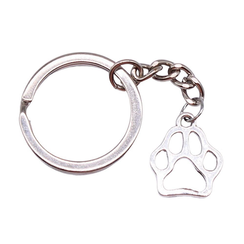 Cat Keychain Poultry Charm Pet Lover Key Holder 28mm Ring