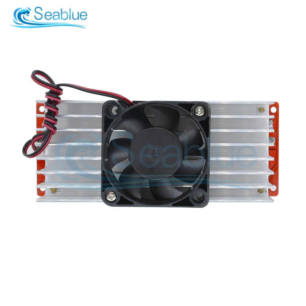 DC-DC 1500W 30A Voltage Step Up Boost Converter CC CV Power Supply Module Step Up Constant Current Module 10-60V to 12-97V Fan
