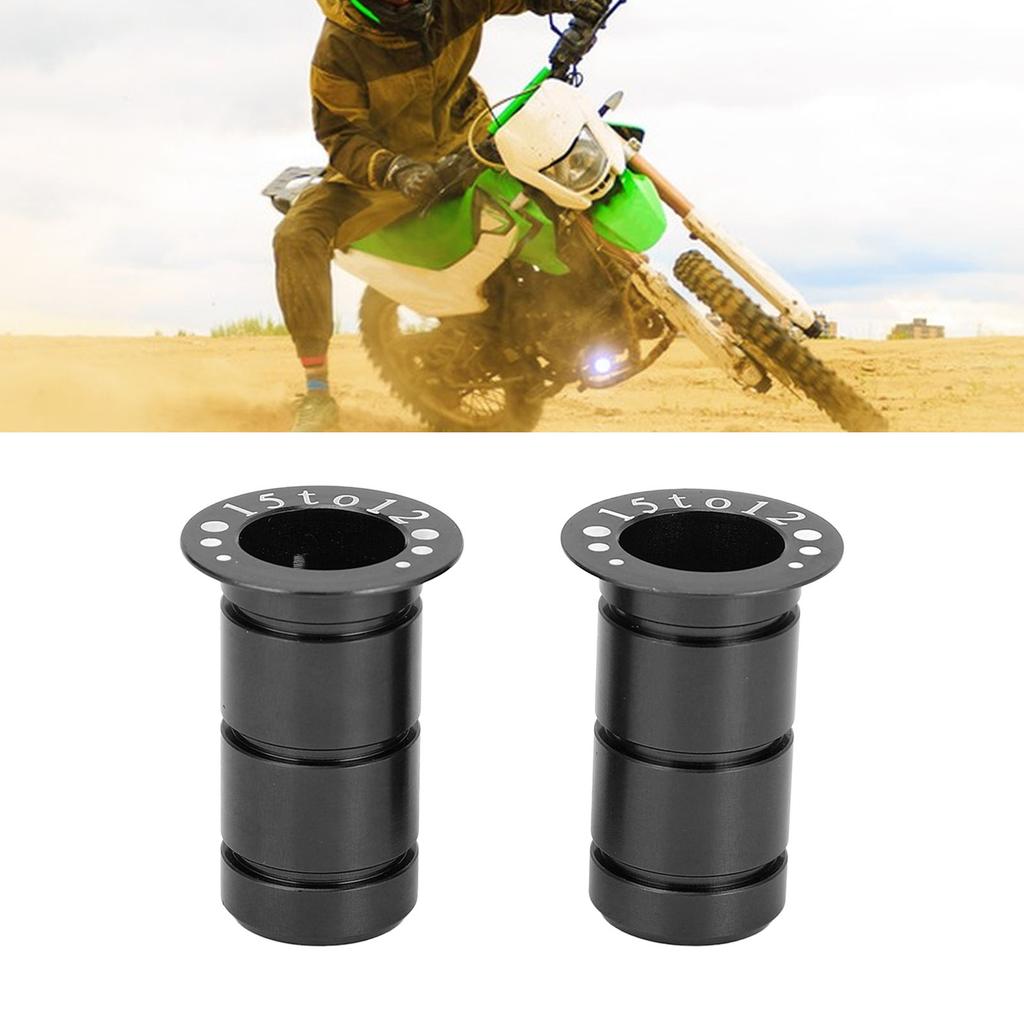 Mountain Road Cycle Hub Thru Axle Adapter 15MM to 12MM Front Thru Axle Adapter Aluminum Alloy
