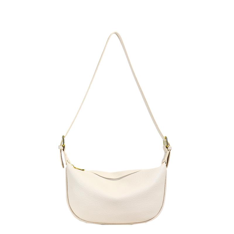 2025 new simple style casual light texture shoulder tote bag fashionable versatile commuter style solid color messenger bag