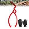 Dragnwin Log Tongs, 50cm, 200kg Capacity, Skid Tongs for Lifting Firewood, Forestry Tools, Wooden Claws, Firewood Tongs