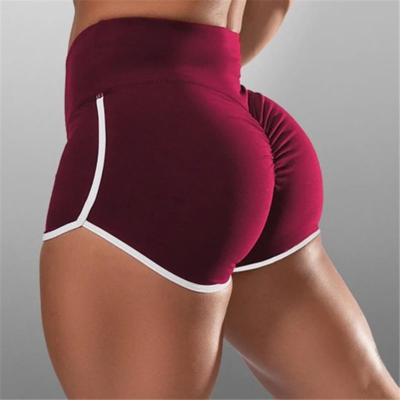 Women's Sexy Workout Yoga Gym Shorts Summer High Waisted Stretch Soft Dolphin Short Pants