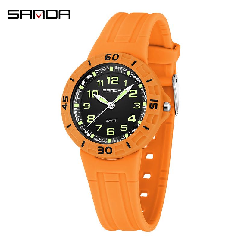 Sanda Unisex Sports Watches: Waterproof, Fluorescent, Energetic Designs for Kids and Lightweight Styles for Students