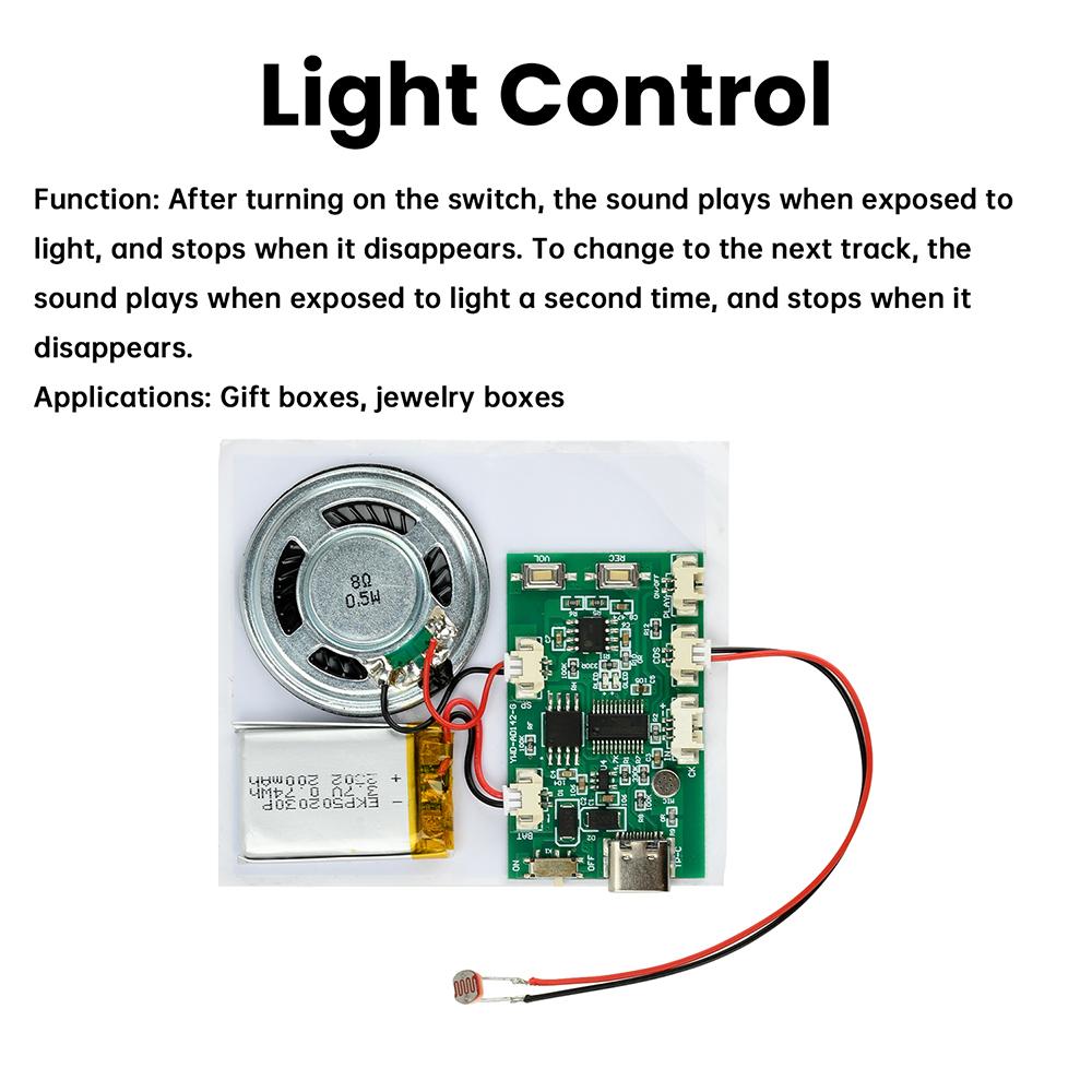 8M USB Recordable Birthday Card Music Voice Module Chip for DIY Voice Audio toy Greeting Card DIY Electronic Kit