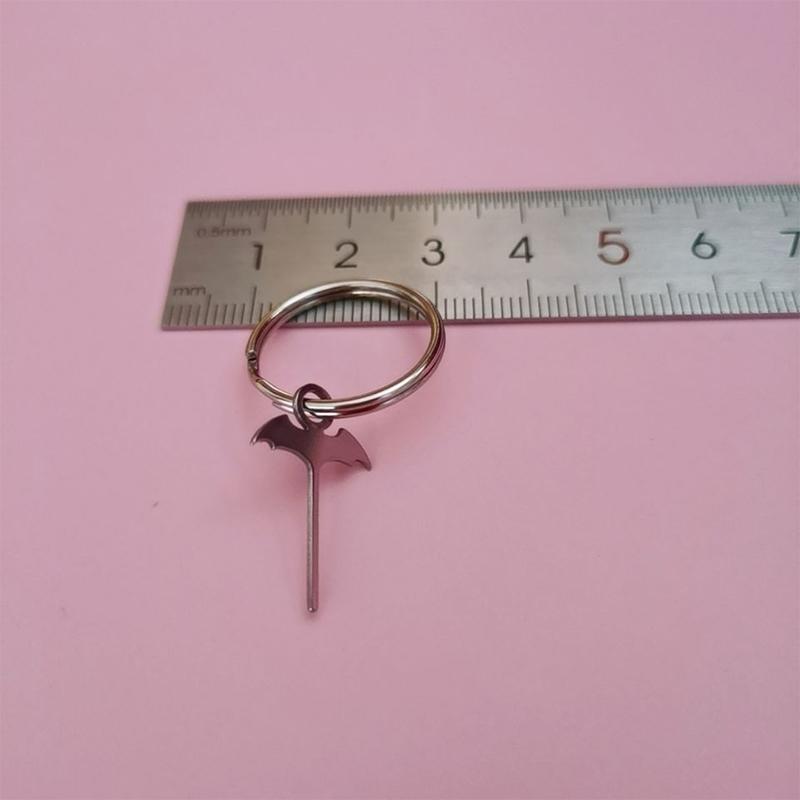 Plateau de carte Sim, 2 pièces, aiguille chauve-souris, dé à coudre en acier inoxydable, téléphones portables universels