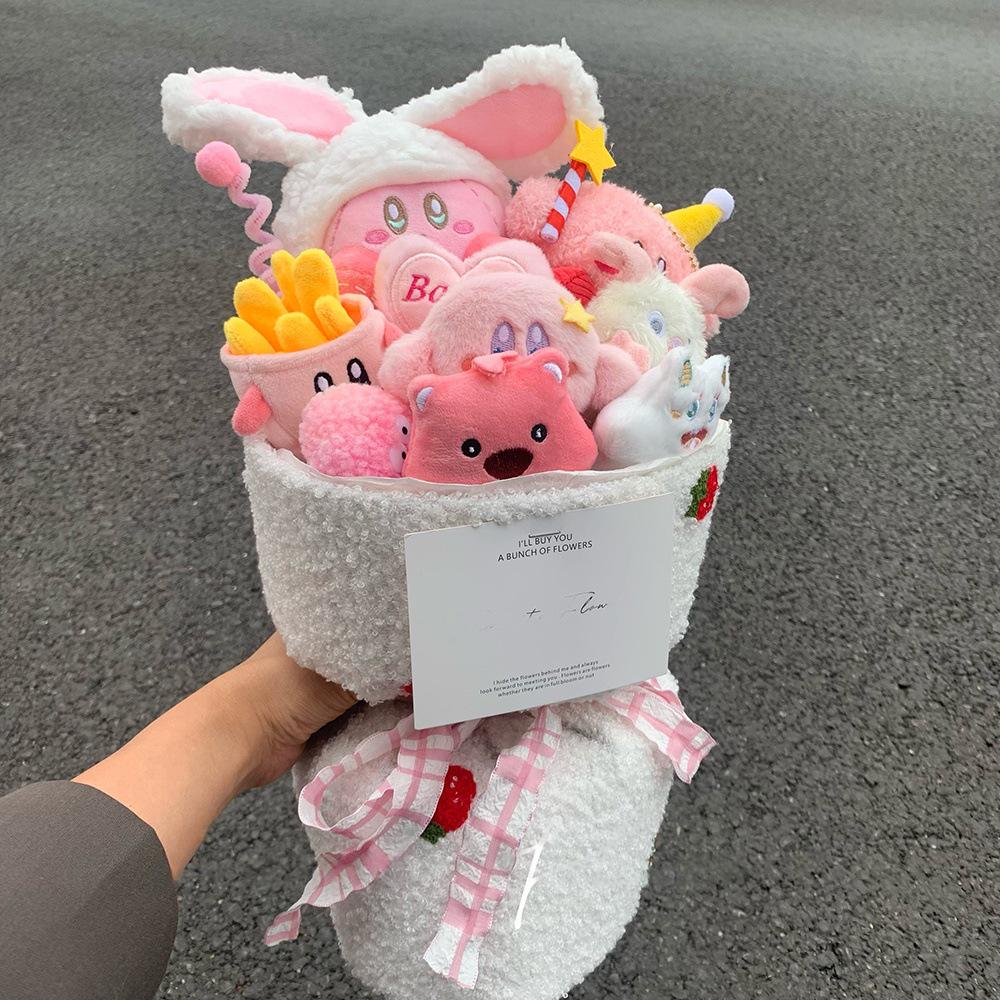

Букет-сувенір з ляльками Hello Kitty до Дня Святого Валентина та Дня народження для дівчини або найкращої подруги