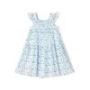ASK JUNIOR Girl's Floral Flying Sleeve Princess Dress