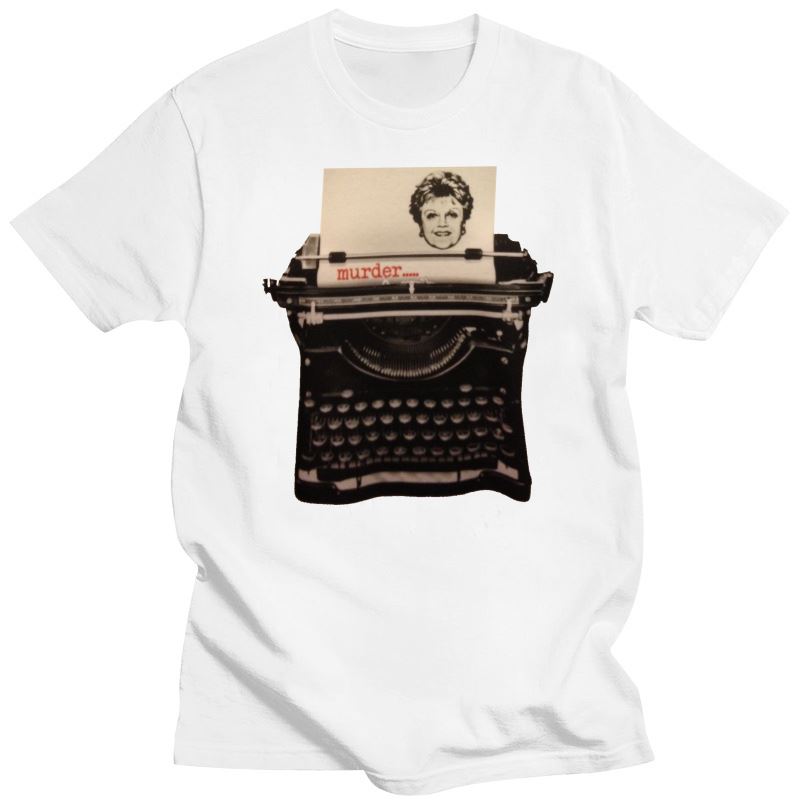 2023 Murder She Wrote / Angela Lansbury / Schreibmaschine T Shirt Print T Shirt Unisex Kurzarm Hot Tops T-shirt homme