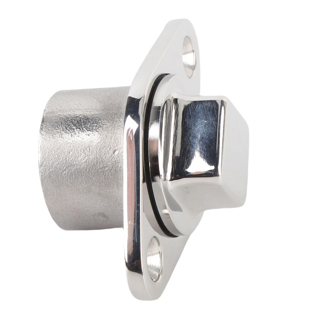 Boat Garboard Drain Plug 316 Stainless Steel Secure Sealing Universal Fit M24 Threaded Boat Drain Plug for Yachts
