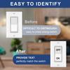 PVC Self-Adhesive Stickers Writable Label Stickers Rectangle Black 220x175mm Sticker: 6x20mm and 15x15mm 900pcs/set 5 sheets/set