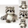 Adorable Big Tail Gray Raccoon Plush Doll Soft Stuffed Animal For Childrens Gift
