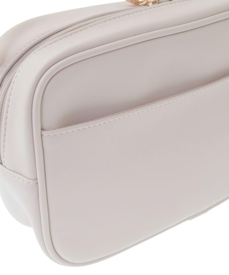 Maison De Fleur Ribbon Quilted Square Pochette, Light Pink, F Shoulder Bag, 08000792700