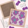 Flower Coaster Crochet Kits Needlepoint Starter Kits with Hook Needlepoint Kits Crochet Starter Kits for Craft Lovers