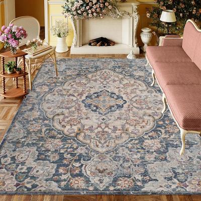 Teppich im amerikanischen Retro-Stil Wohnzimmer Sofa Schlafzimmer Bettseite Arbeitszimmer Küche Eingangstür Teppich Rutschfest Leichter Luxus Dekor Matte