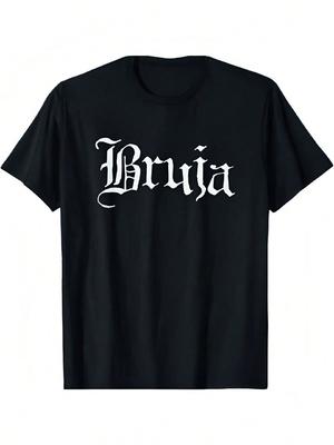 Bruja Spanish Witch Gothic Latina Witchy Goth T-Shirt Selected Pure Cotton Fun Design, Soft And BreathableW