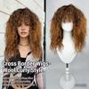 Stylish Heat-Resistant Women's Full Wig: European & American Fluffy Curly Design