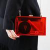 Womens Bags Handbags PVC Shell Evening Clutch Bags Ladylike Solid Transparent Purse Chain Shoulder Bag