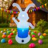 1.8M/6FT Easter Holiday Diy Decorations Printer Rabbit Party Inflatable Toys LED Lights Model Outdoor Decor Garden Ornaments