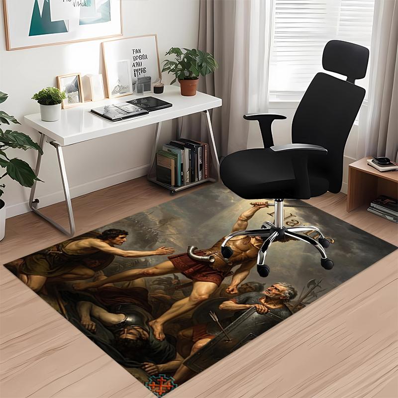 Custom Name Heroes Gaul Printed Carpet Rug For Office Chair Living Room Bedroom Kitchen Room Decor Gifts