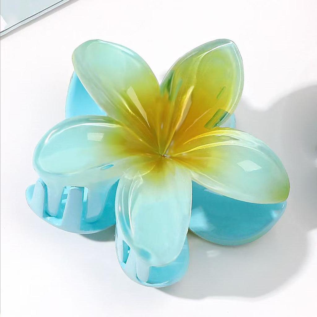 4PCS Fashion Women Flower Hair Clips Vacation Bohemia Egg Flower Hair Clips Barrettes Girls Large Hairpins Hair Accessories