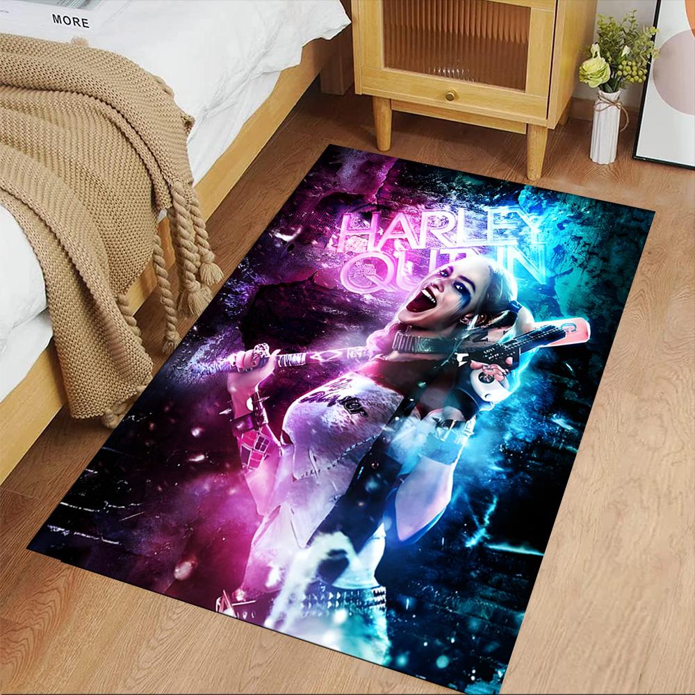 Harley Quinn's Chaos Carpet Suitable for Study room Hallway Dining Room Entryway Anti-slip Rug Office home decor Wedding Party Gift