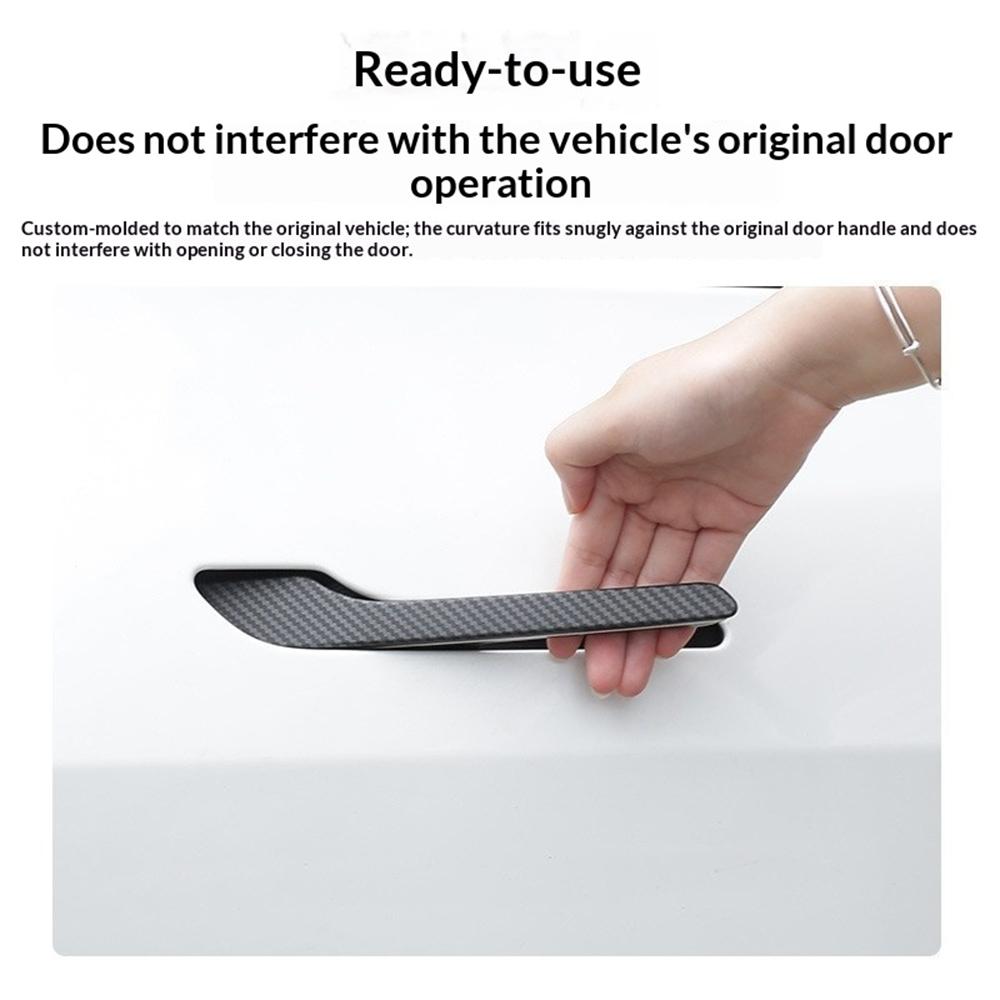 For Tesla Model 3 Y YL Highland Juniper Car Interior Door Switch Button Trim Sticker Door Handle Protector Wrap Cover Accessorie Interior Mirrors 6