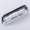 1Pcs Kawaii Pencil Case Cartoon Transparent Letter Octagonal School Pencil Box Pencilcase School Supplies Stationery
